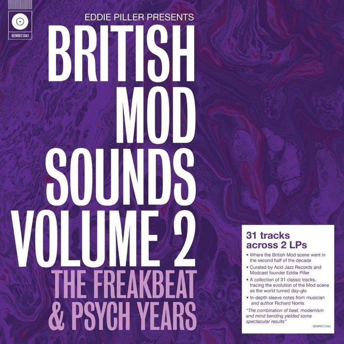 Various Artists - Eddie Piller Presents - British Mod Sounds Of The 1960S Volume 2: The Freakbeat & Psych Years - [Vinyl]