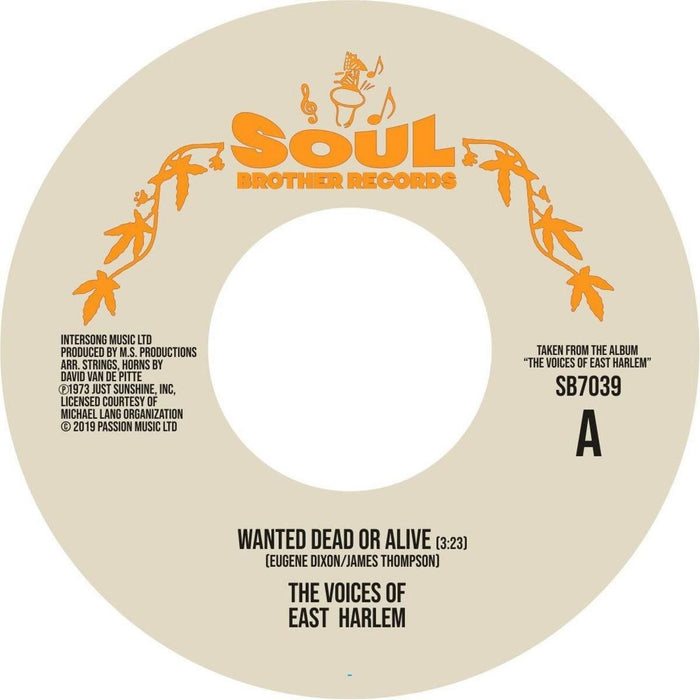 Voices Of East Harlem - Wanted Dead Or Alive / Can You Feel It - [Vinyl]