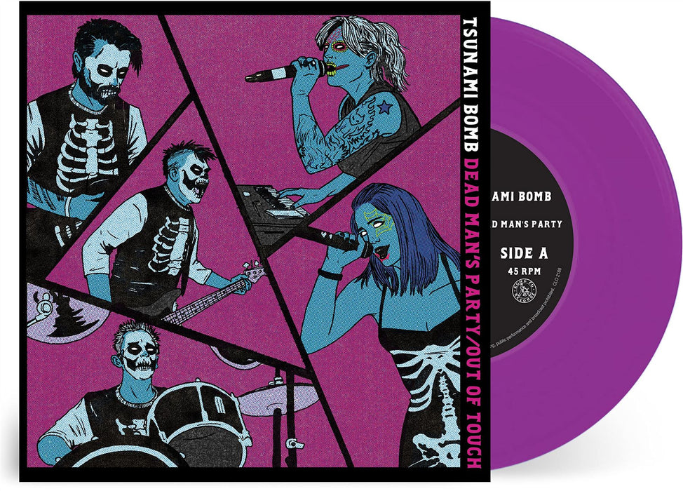 Tsunami Bomb - Dead Mans Party / Out Of Touch (Purple Vinyl) - [Vinyl]