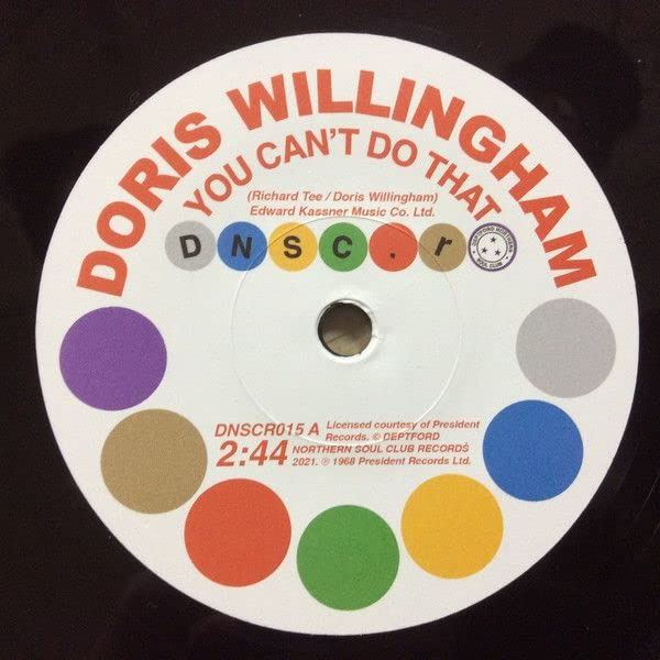 Doris Willingham & Pat Hervey With The Tiaras - You Cant Do That / Cant Get You Out Of My Mind - [Vinyl]