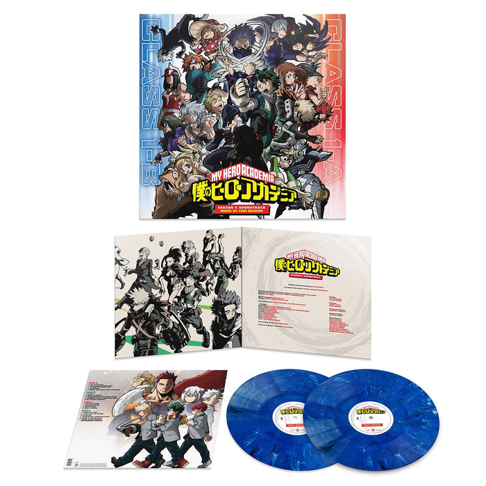 Yuki Hayashi - My Hero Academia: Season 5 - Original Soundtrack (Opaque Blue Marble/Red Marble Vinyl) - [Vinyl]