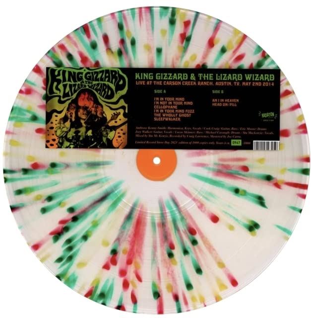 King Gizzard And The Lizard Wizard - Live At The Carson Creek Ranch. Austin. Tx. May 2Nd 2014 (Splatter Vinyl) - [Vinyl]