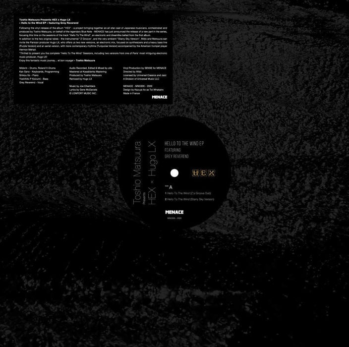 Toshio Matsuura Present Hex X Hugo Lx - Hello To The Wind Ep - [Vinyl]