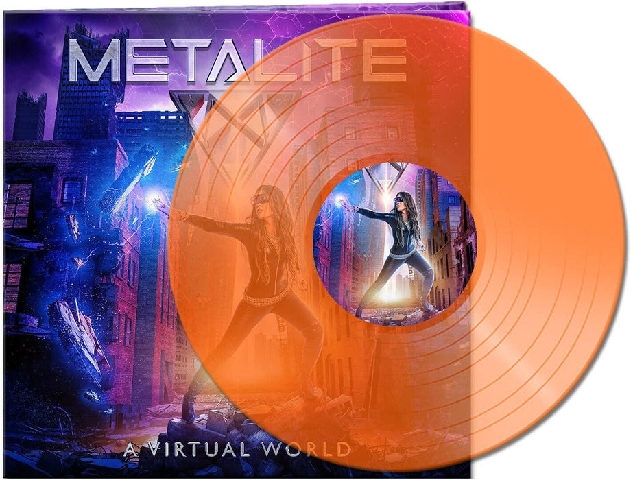 Metalite - A Virtual World (Clear Orange Vinyl) - [Vinyl]