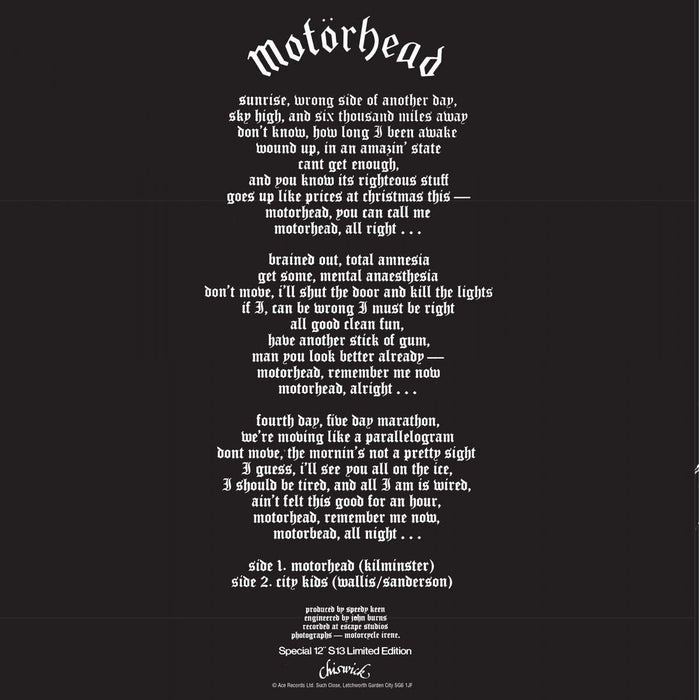 Motorhead - Motorhead / City Kids - [Vinyl]