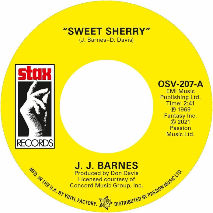 J.J. Barnes - Sweet Sherry / The Whole Damn World Is Going Crazy - [Vinyl]