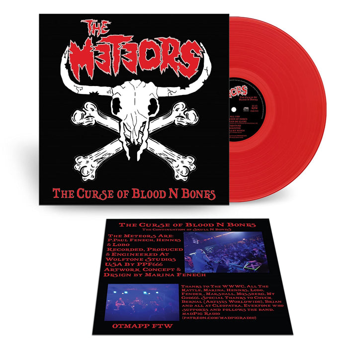 Meteors - The Curse Of Blood N Bones (Red Vinyl) - [Vinyl]